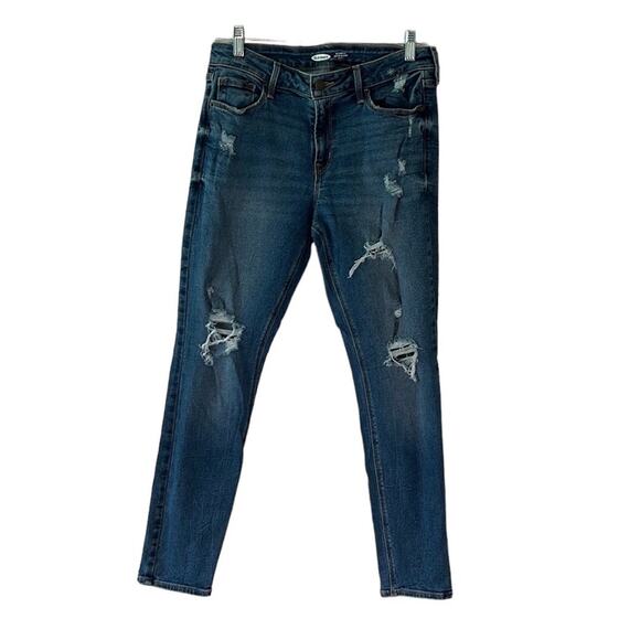 Old Navy Rockstar Mid Rise Cotton Blend Denim Jeans - Picture 1 of 11